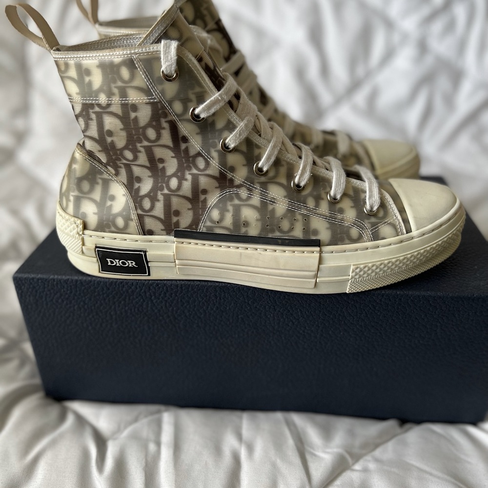 Dior Oblique B23 Mens High Top Sneakers